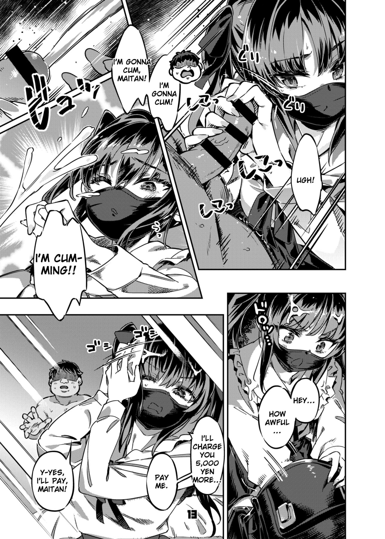 Hentai Manga Comic-In the case of Maita, a girl who engages in "sugar dating" (a type of compensated dating activity), episode 1.-Read-12
